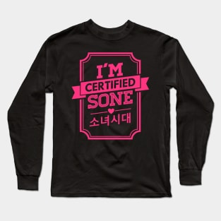 I'M CERTIFIED SNSD GIRLS GENERATION SONE Long Sleeve T-Shirt